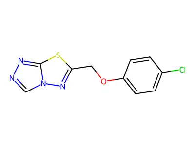 6-[(4-Chlorophenoxy)methyl][1,2,4]triazolo[3,4-b][1,3,4]thiadiazole structure