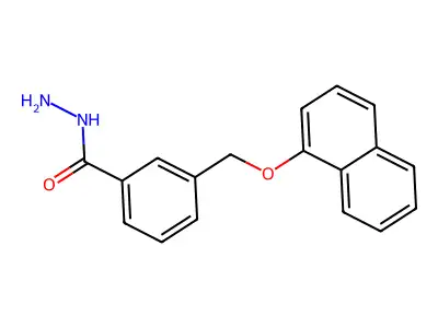 3-((Naphthalen-1-yloxy)methyl)benzohydrazide structure