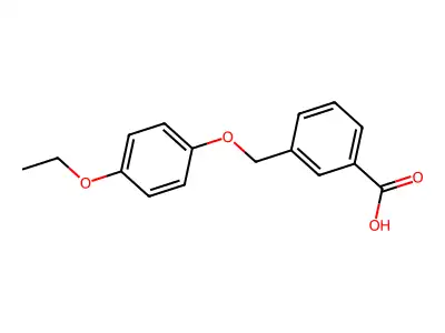 3-[(4-Ethoxyphenoxy)methyl]benzoic acid structure