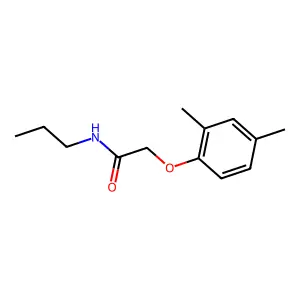 2-(2,4-dimethylphenoxy)-N-propylacetamide structure