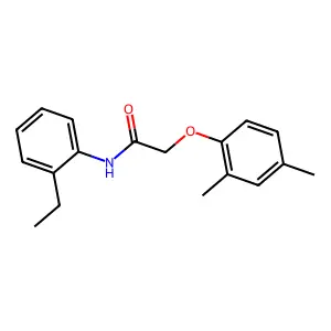 2-(2,4-dimethylphenoxy)-N-(2-ethylphenyl)acetamide structure