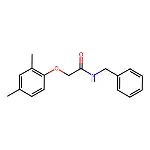 N-benzyl-2-(2,4-dimethylphenoxy)acetamide structure