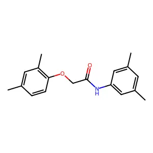 2-(2,4-dimethylphenoxy)-N-(3,5-dimethylphenyl)acetamide structure