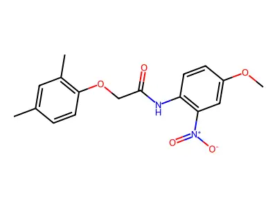 2-(2,4-dimethylphenoxy)-N-(4-methoxy-2-nitrophenyl)acetamide structure