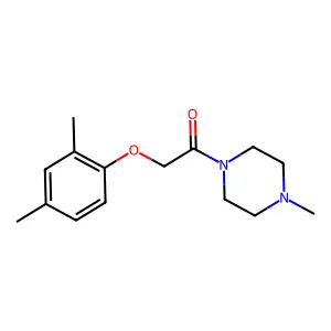 2-(2,4-Dimethylphenoxy)-1-(4-methylpiperazin-1-yl)ethanone structure