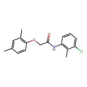 N-(3-chloro-2-methylphenyl)-2-(2,4-dimethylphenoxy)acetamide structure