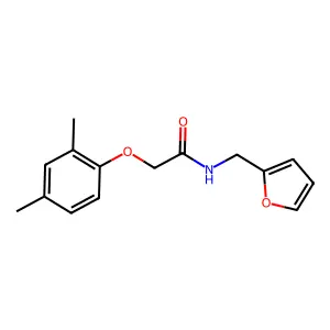 2-(2,4-dimethylphenoxy)-N-(furan-2-ylmethyl)acetamide structure