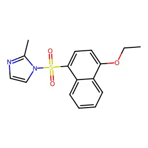 1-[(4-Ethoxynaphthyl)sulfonyl]-2-methylimidazole structure