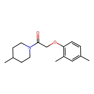 2-(2,4-Dimethylphenoxy)-1-(4-methylpiperidin-1-yl)ethanone structure