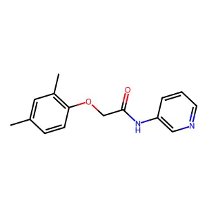 2-(2,4-dimethylphenoxy)-N-pyridin-3-ylacetamide structure