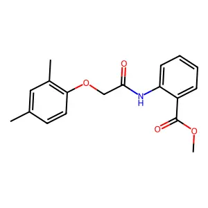 Methyl 2-{[(2,4-dimethylphenoxy)acetyl]amino}benzoate structure
