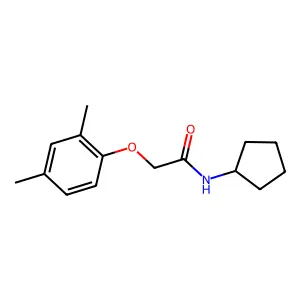 N-cyclopentyl-2-(2,4-dimethylphenoxy)acetamide structure