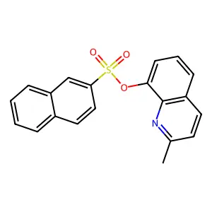 2-Methylquinolin-8-yl naphthalene-2-sulfonate structure