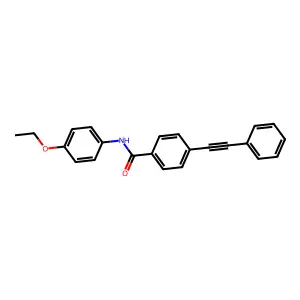 N-(4-ethoxyphenyl)-4-(phenylethynyl)benzamide structure