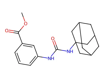 Methyl 3-(1-adamantylcarbamoylamino)benzoate structure