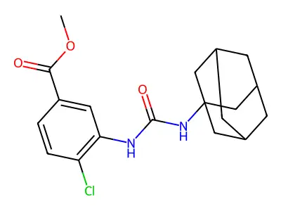 Methyl 3-{[(1-adamantylamino)carbonyl]amino}-4-chlorobenzoate structure