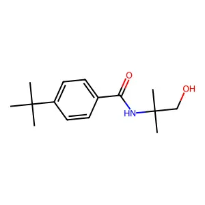 4-tert-Butyl-N-(2-hydroxy-1,1-dimethyl-ethyl)-benzamide structure
