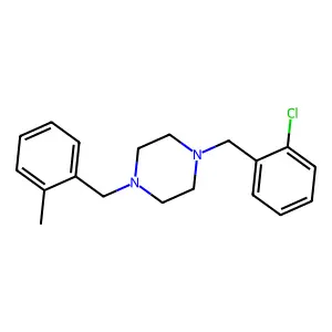 1-[(2-Chlorophenyl)methyl]-4-[(2-methylphenyl)methyl]piperazine structure