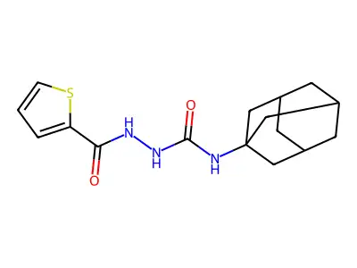 1-(1-Adamantyl)-3-(thiophene-2-carbonylamino)urea structure
