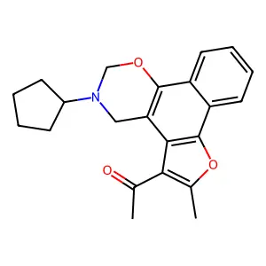 1-{9-cyclopentyl-4-methyl-3,11-dioxa-9-azatetracyclo[11.4.0.0^{2,6}.0^{7,12}]heptadeca-1,4,6,12,14,16-hexaen-5-yl}ethan-1-one structure