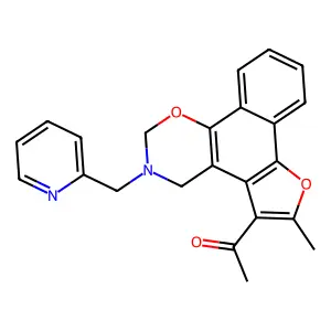 1-{4-methyl-9-[(pyridin-2-yl)methyl]-3,11-dioxa-9-azatetracyclo[11.4.0.0^{2,6}.0^{7,12}]heptadeca-1,4,6,12,14,16-hexaen-5-yl}ethan-1-one structure