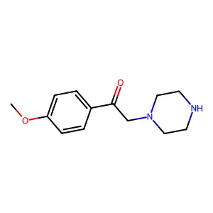 1-(4-Methoxyphenyl)-2-piperazin-1-ylethanone structure