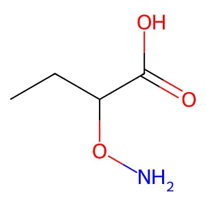Butanoic acid, 2-(aminooxy)- structure