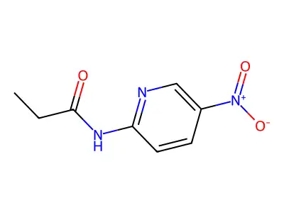 N-(5-nitropyridin-2-yl)propanamide structure