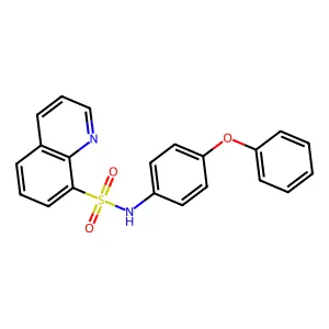 N-(4-phenoxyphenyl)quinoline-8-sulfonamide structure