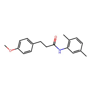N-(2,5-dimethylphenyl)-3-(4-methoxyphenyl)propanamide structure