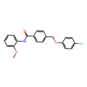 4-[(4-chlorophenoxy)methyl]-N-(2-methoxyphenyl)benzamide structure