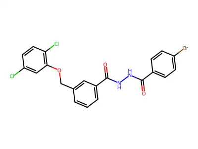 N'-(4-bromobenzoyl)-3-[(2,5-dichlorophenoxy)methyl]benzohydrazide structure