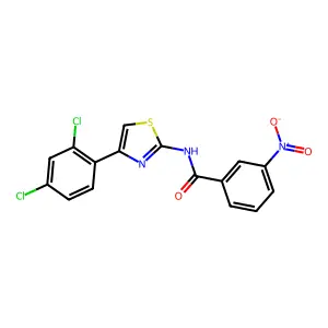 N-[4-(2,4-dichlorophenyl)-1,3-thiazol-2-yl]-3-nitrobenzamide structure