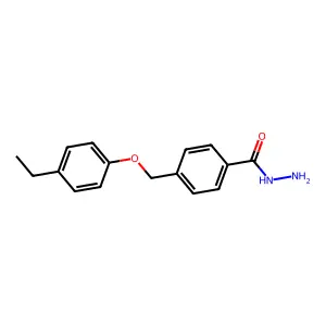4-[(4-Ethylphenoxy)methyl]benzohydrazide structure