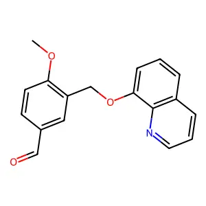 4-Methoxy-3-[(quinolin-8-yloxy)methyl]benzaldehyde structure
