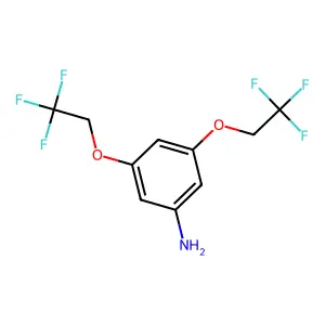 3,5-Bis(2,2,2-trifluoroethoxy)aniline structure