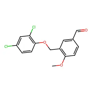 3-[(2,4-Dichlorophenoxy)methyl]-4-methoxybenzaldehyde structure