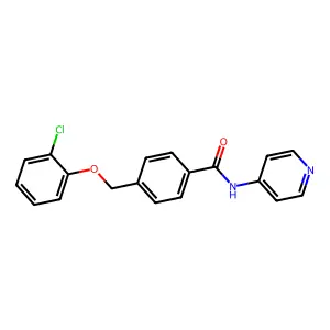 4-[(2-chlorophenoxy)methyl]-N-(pyridin-4-yl)benzamide structure