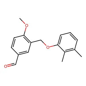 3-[(2,3-Dimethylphenoxy)methyl]-4-methoxybenzaldehyde structure