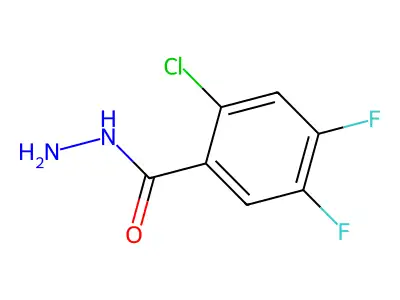 2-Chloro-4,5-difluorobenzoic acid hydrazide structure