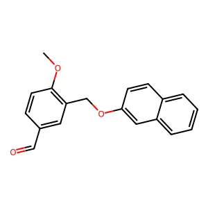 4-Methoxy-3-[(2-naphthyloxy)methyl]benzaldehyde structure