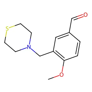 4-Methoxy-3-(4-thiomorpholinylmethyl)benzaldehyde structure