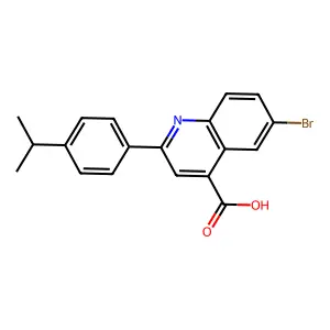 6-Bromo-2-(4-isopropylphenyl)quinoline-4-carboxylic acid structure