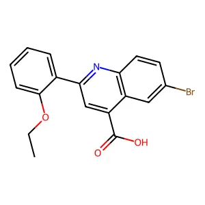 6-Bromo-2-(2-ethoxyphenyl)quinoline-4-carboxylic acid structure