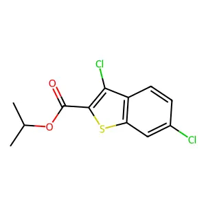 Propan-2-yl 3,6-dichloro-1-benzothiophene-2-carboxylate structure
