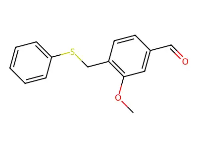 3-Methoxy-4-[(phenylsulfanyl)methyl]benzaldehyde structure