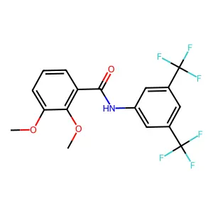 N-[3,5-bis(trifluoromethyl)phenyl]-2,3-dimethoxybenzamide structure