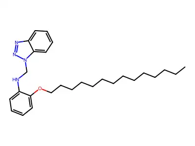 N-(1H-benzotriazol-1-ylmethyl)-2-(tetradecyloxy)aniline structure