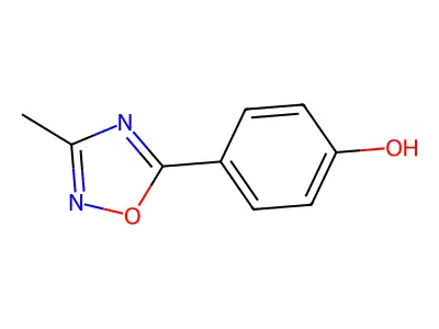 4-(3-Methyl-1,2,4-oxadiazol-5-yl)phenol structure