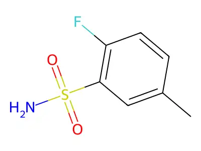 2-Fluoro-5-methylbenzenesulfonamide structure